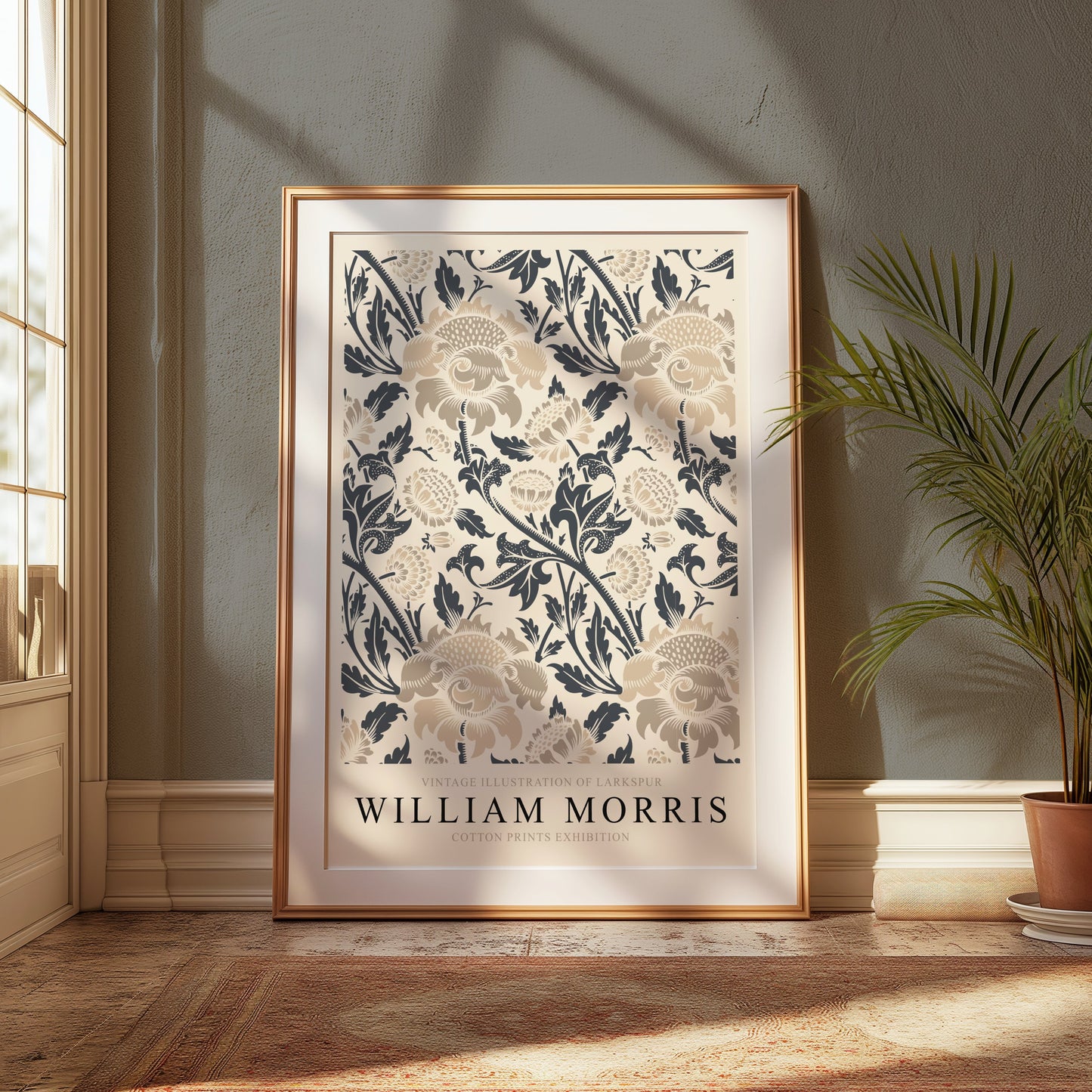 Premium Poster of William Morris Vintage Larkspur Illustration Posters