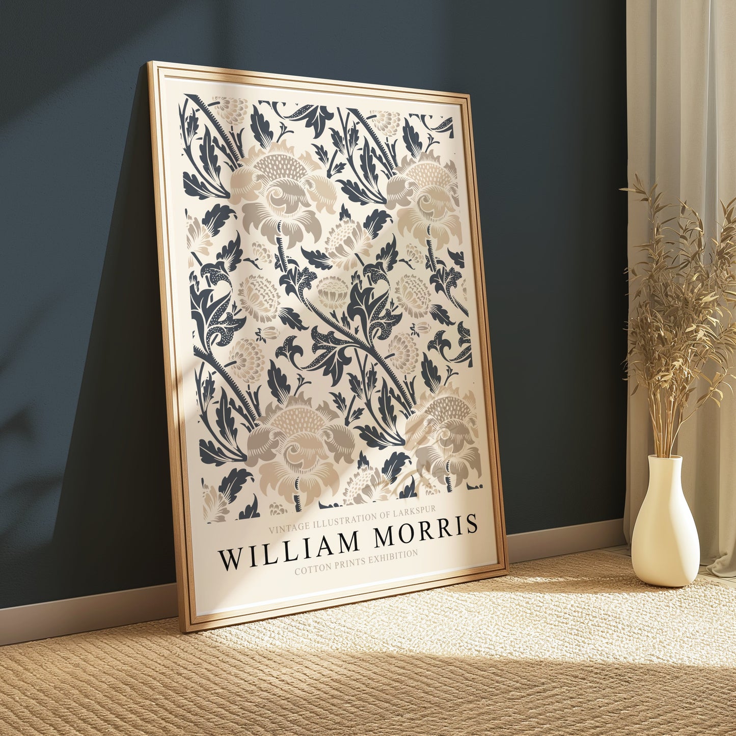 Premium Poster of William Morris Vintage Larkspur Illustration Posters