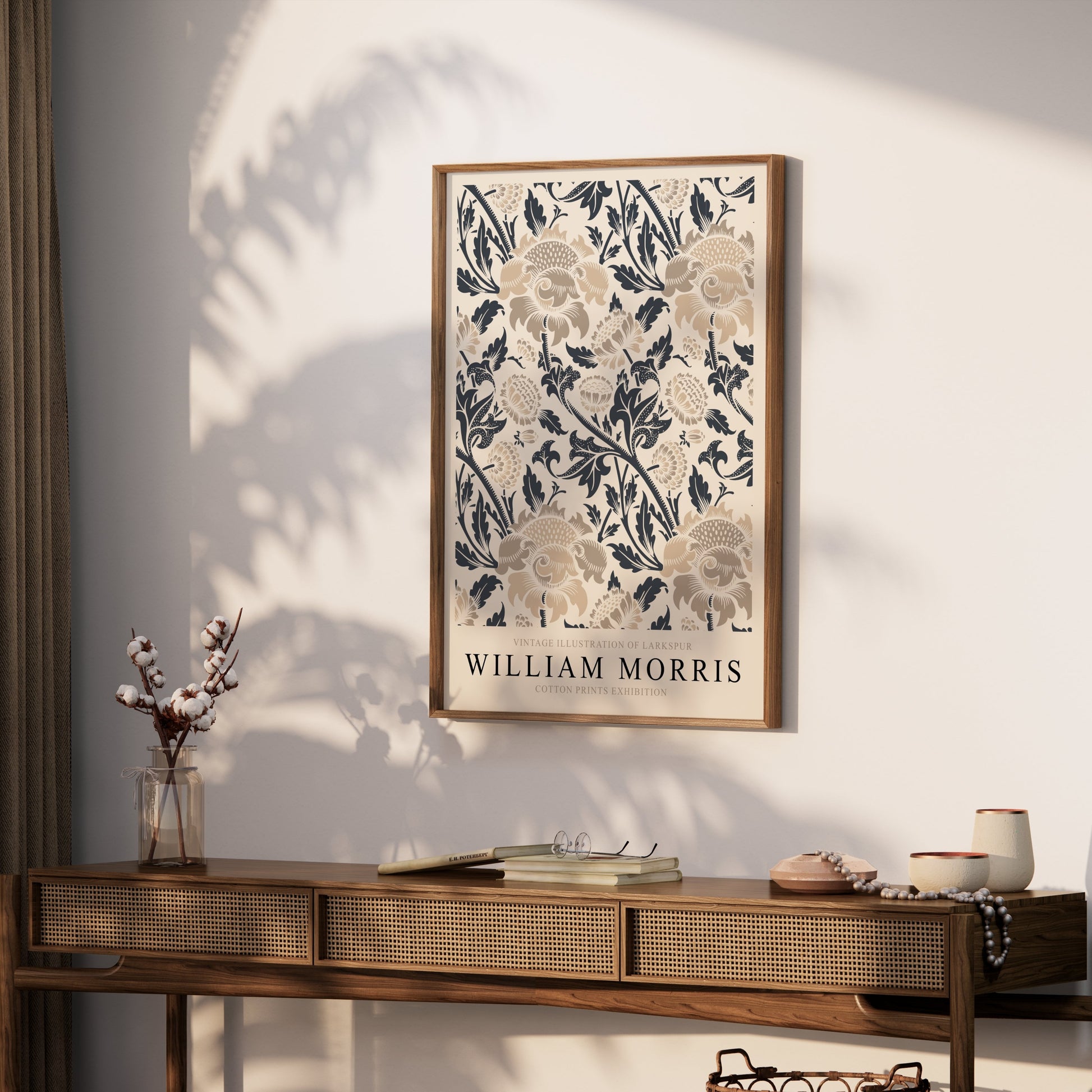 Premium Poster of William Morris Vintage Larkspur Illustration Posters