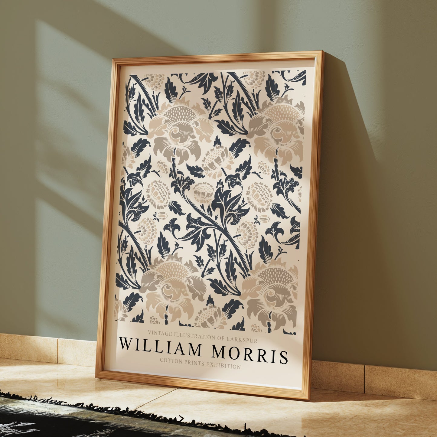 Premium Poster of William Morris Vintage Larkspur Illustration Posters