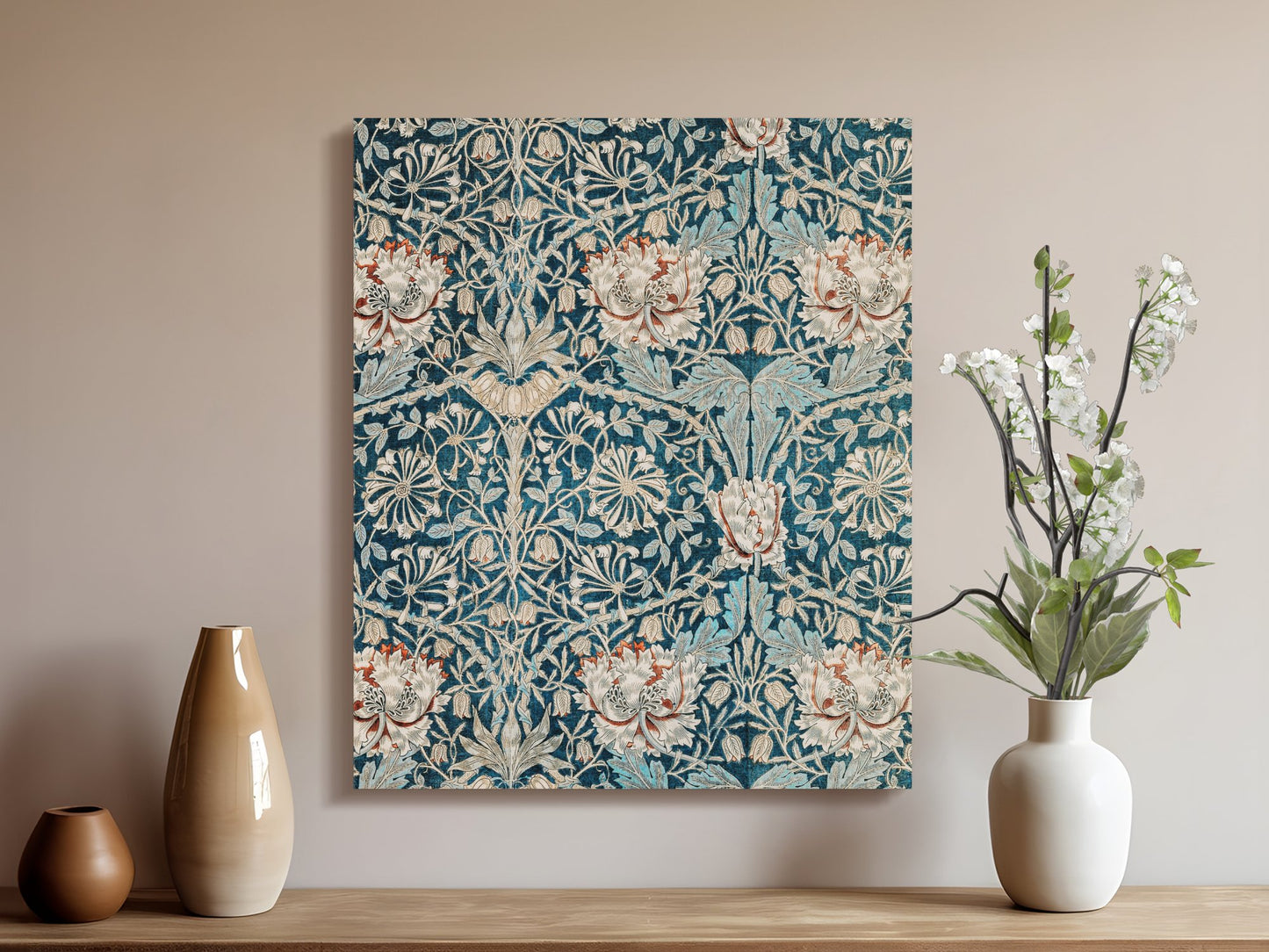 Premium Poster of William Morris Wall Art Floral Pattern Canvas Wraps