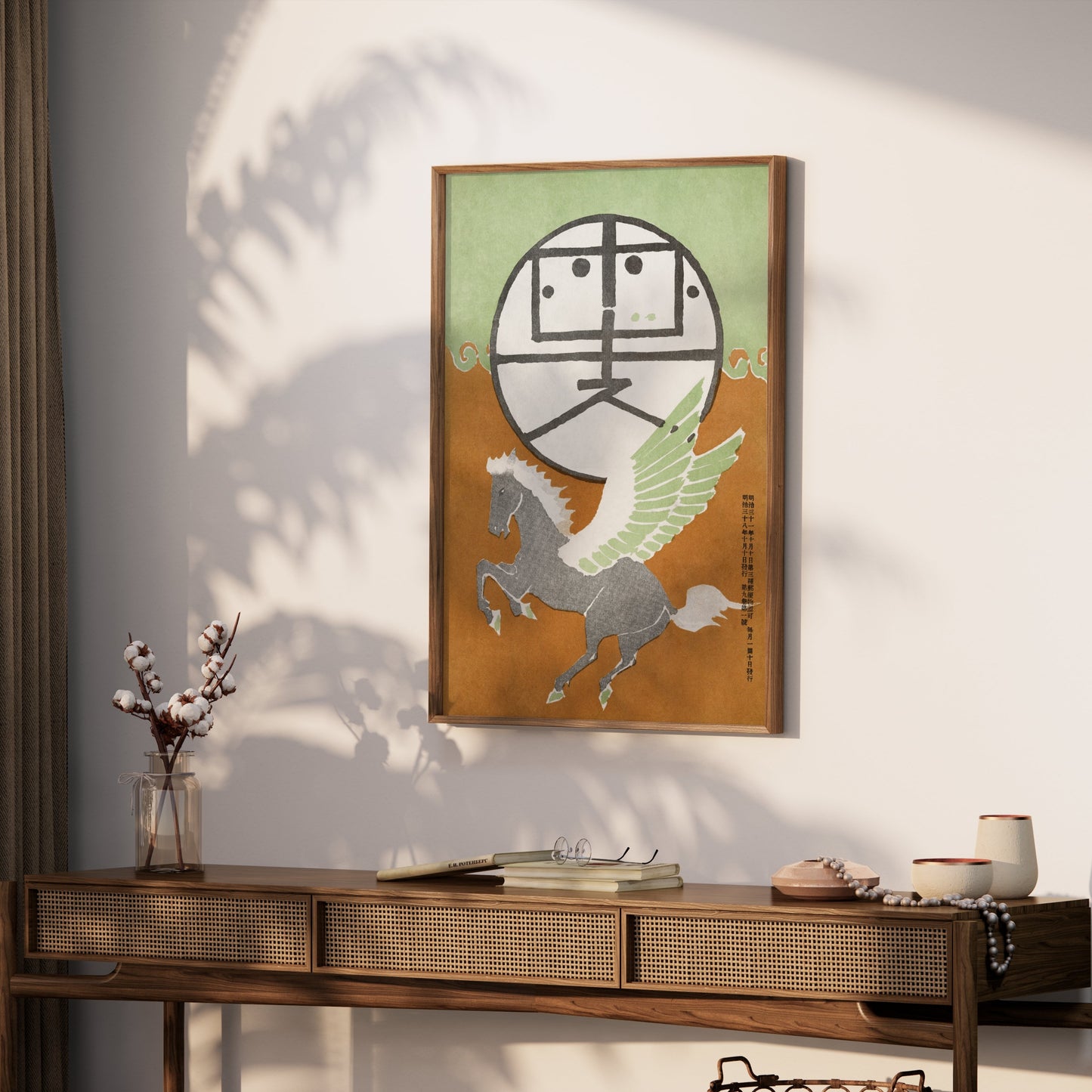 Premium Poster of Winged Horse Japanese Style Art Decorative Posters