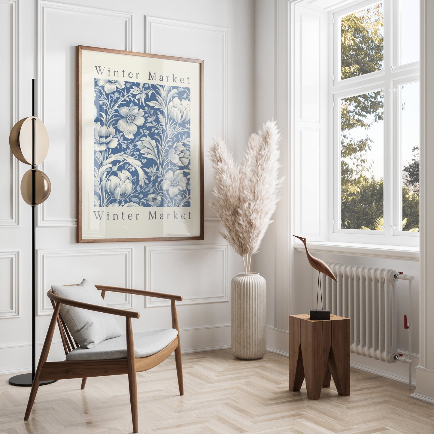 Premium Poster of Winter Market Floral Design Art Posters