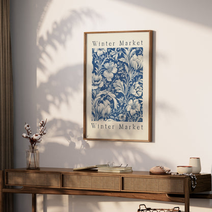 Premium Poster of Winter Market Floral Design Art Posters