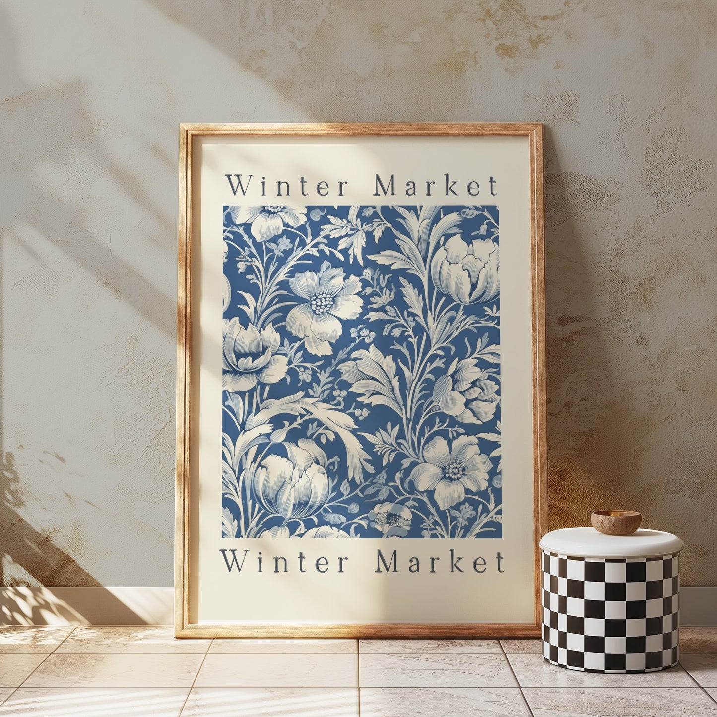 Premium Poster of Winter Market Floral Design Art Posters