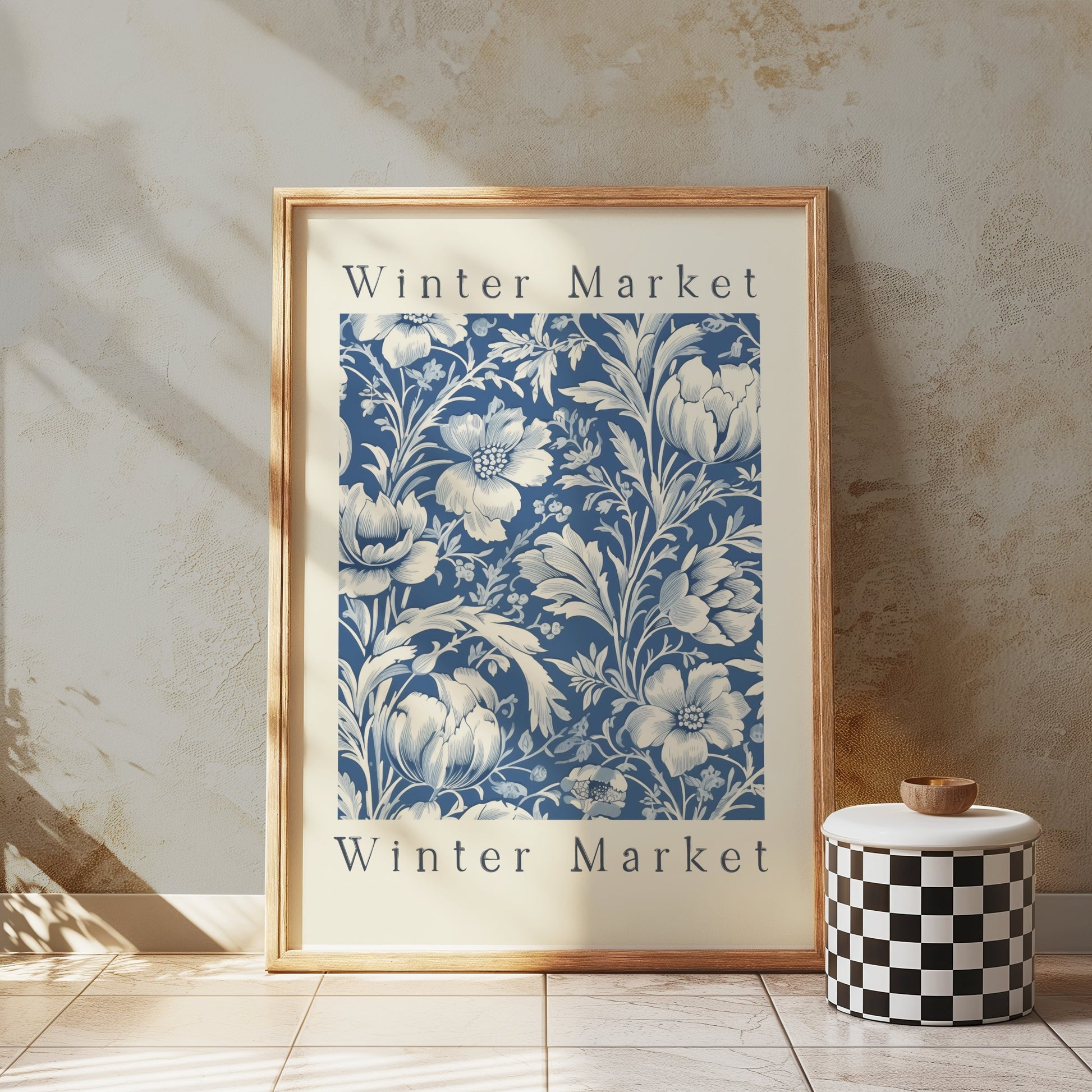 Premium Poster of Winter Market Floral Design Art Posters