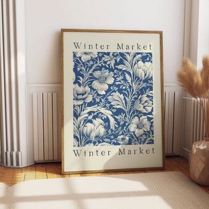 Premium Poster of Winter Market Floral Design Art Posters