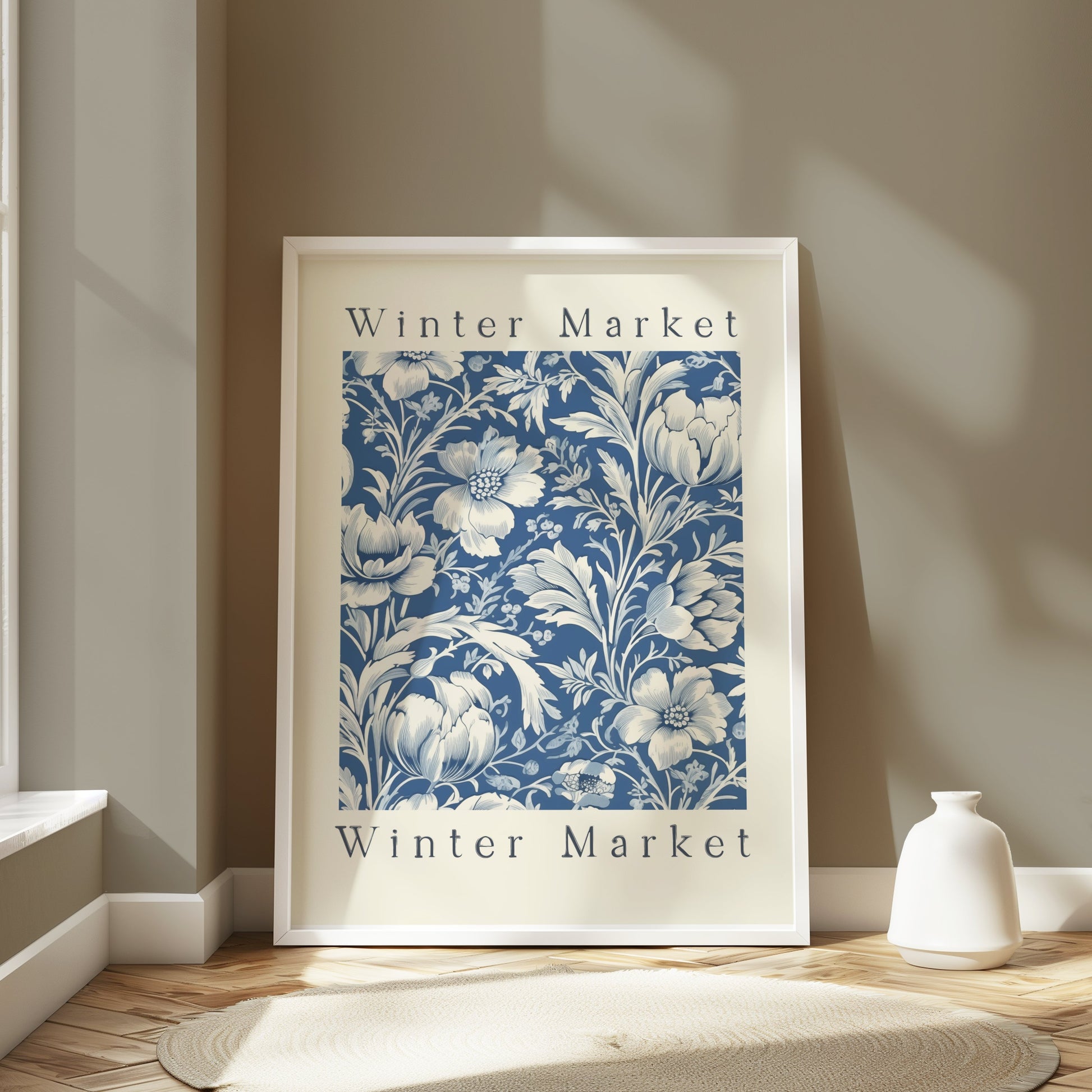 Premium Poster of Winter Market Floral Design Art Posters