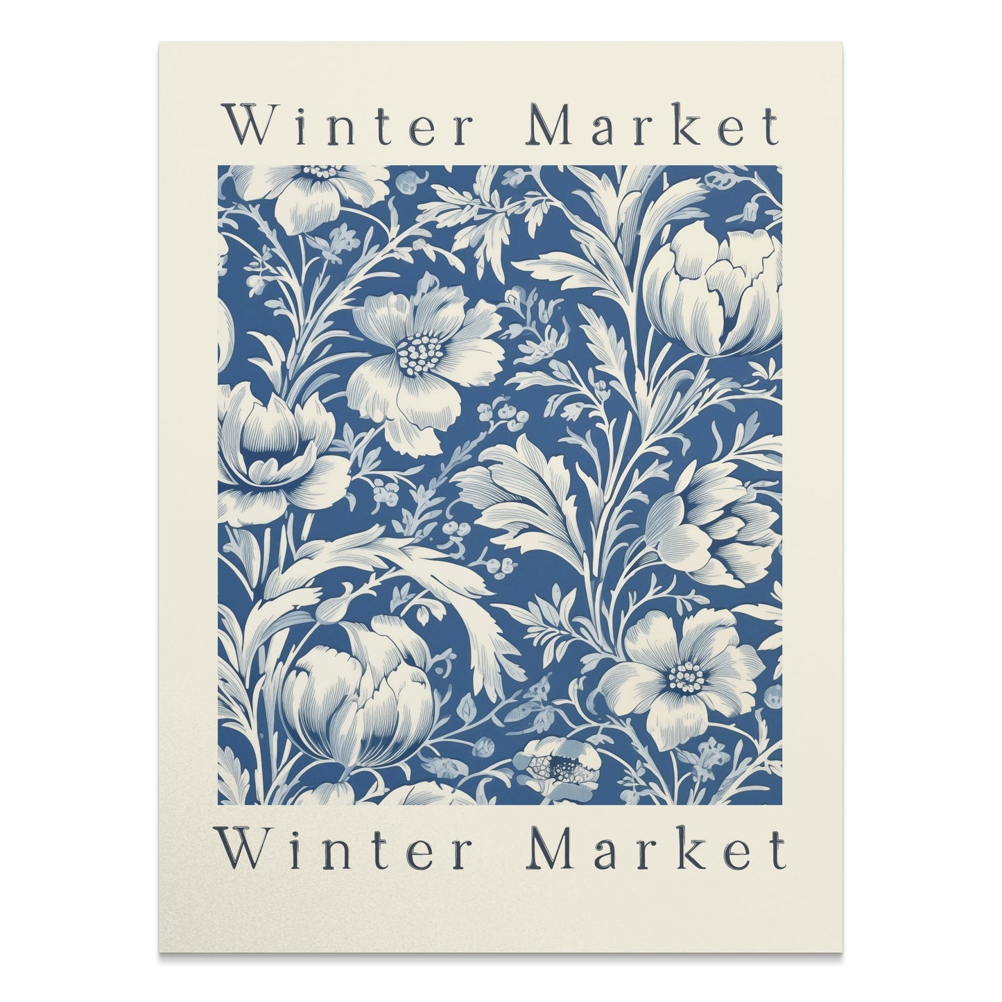 Premium Poster of Winter Market Floral Design Art Posters