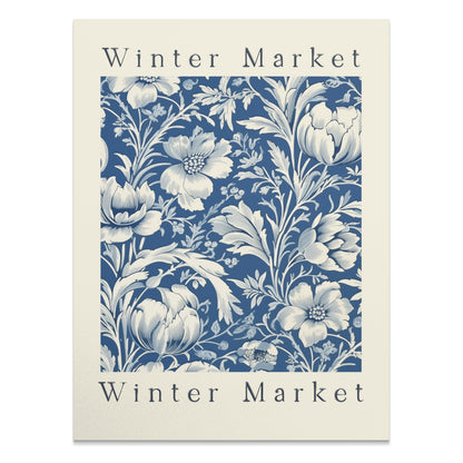 Premium Poster of Winter Market Floral Design Art Posters