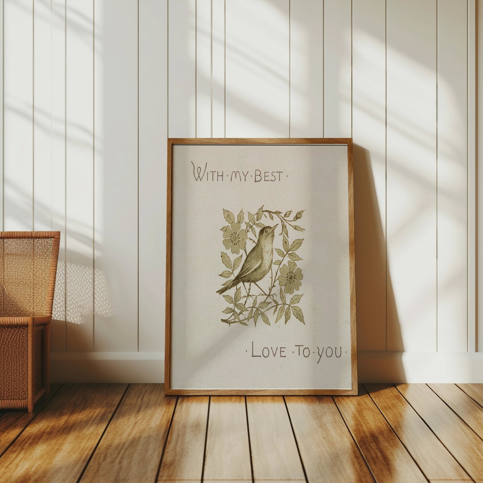 Premium Poster of With My Best Love To You Bird Art Print Posters