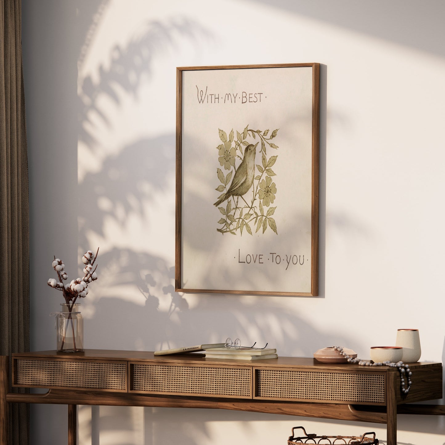Premium Poster of With My Best Love To You Bird Art Print Posters