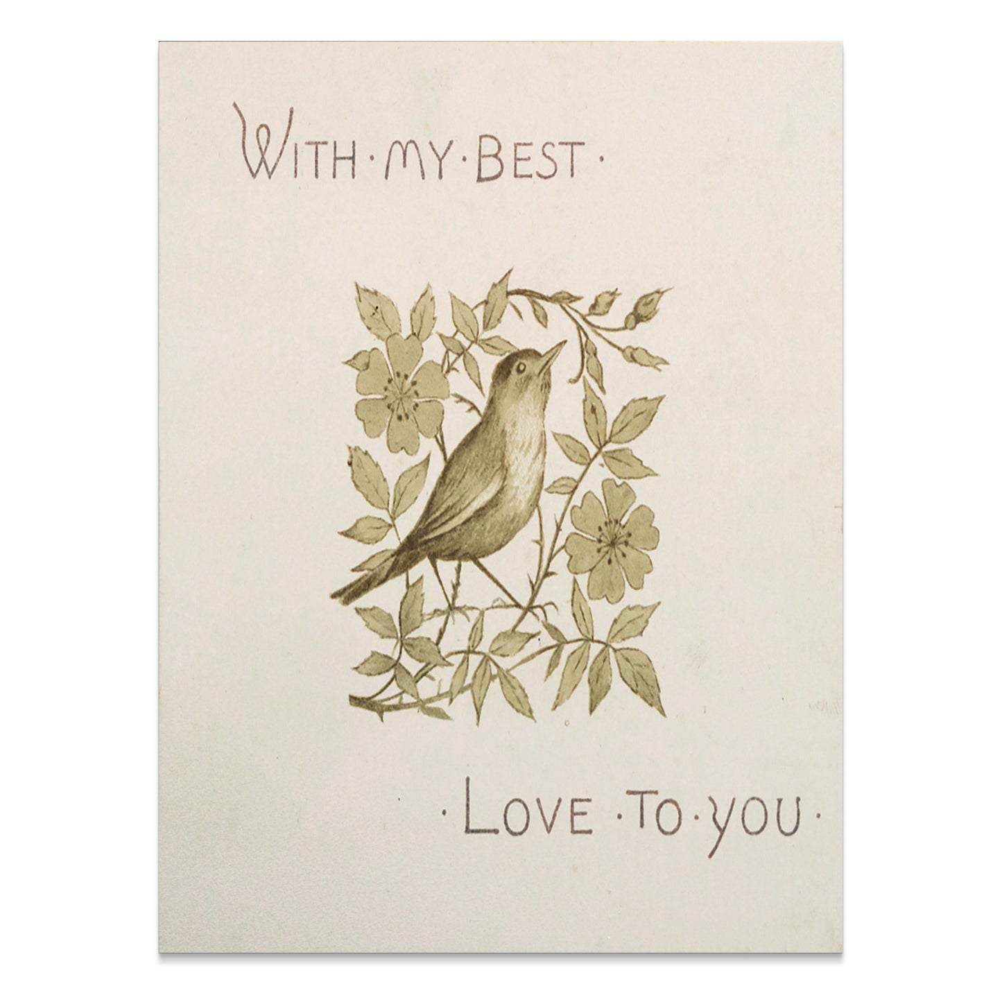 Premium Poster of With My Best Love To You Bird Art Print Posters