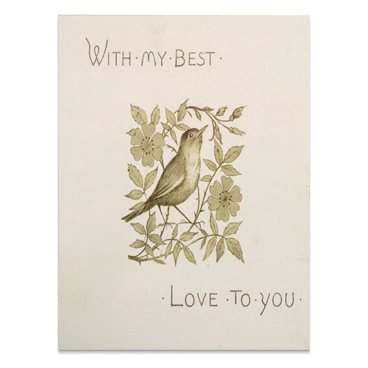 Premium Poster of With My Best Love To You Bird Art Print Posters