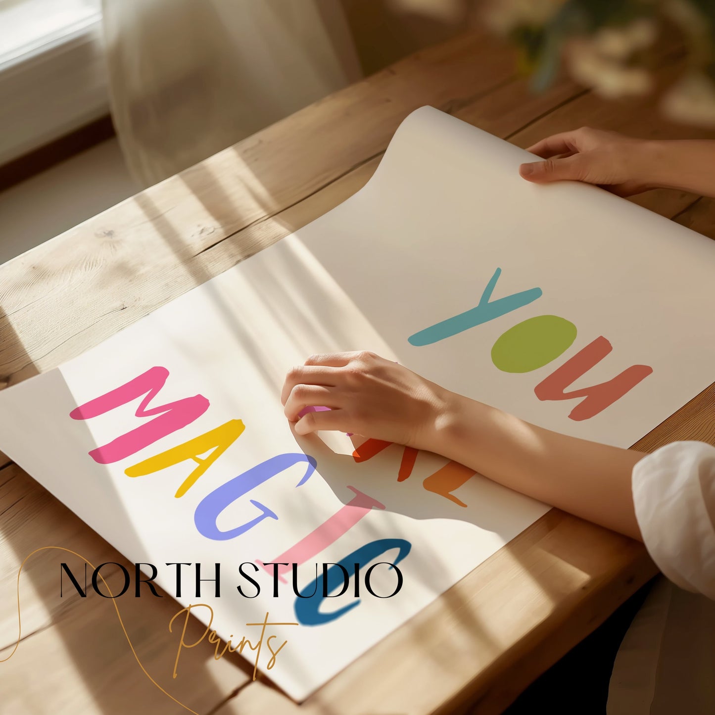 Premium Poster of You Are Magic Colorful Typography Inspirational Posters
