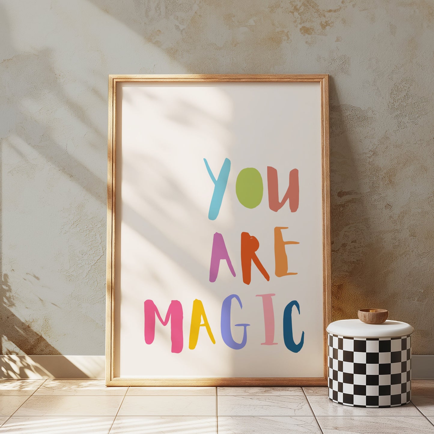Premium Poster of You Are Magic Colorful Typography Inspirational Posters