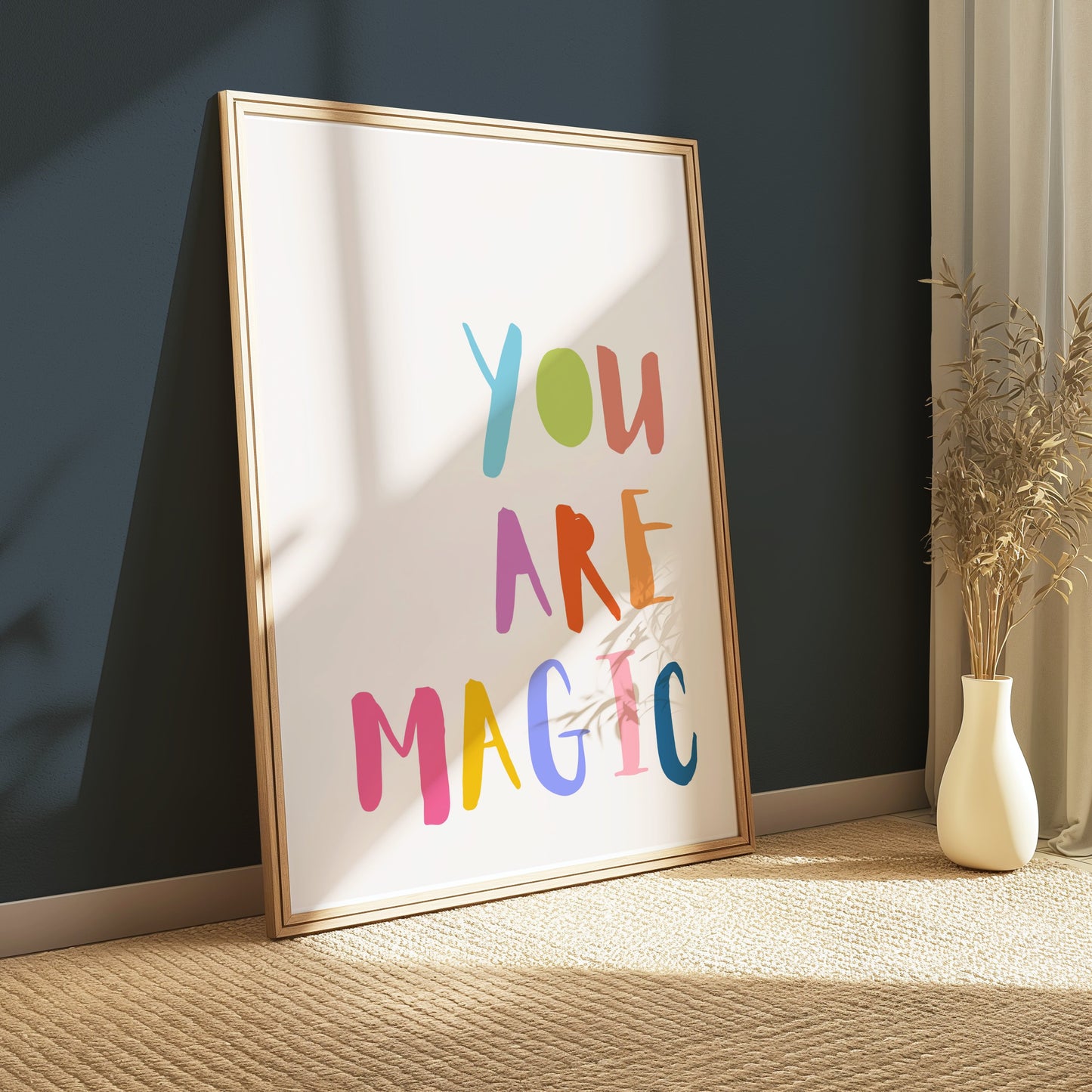 Premium Poster of You Are Magic Colorful Typography Inspirational Posters