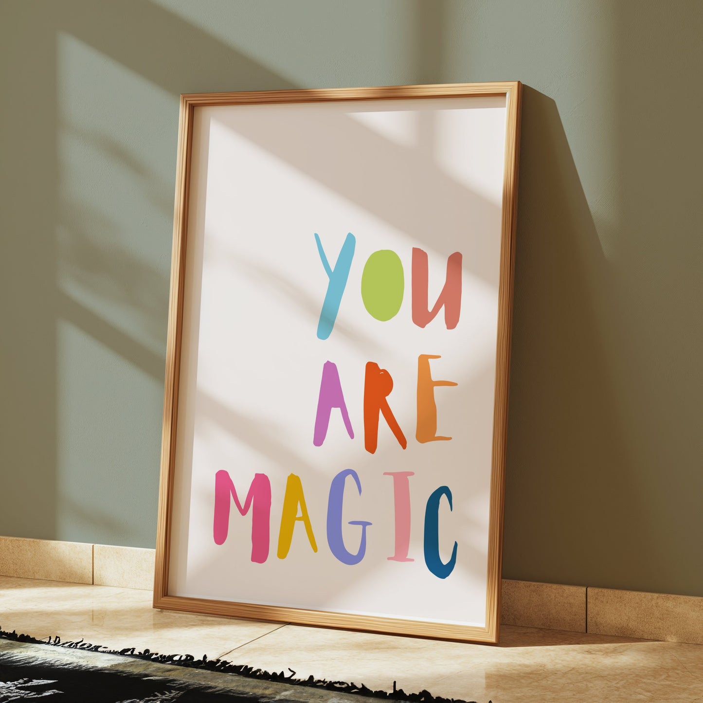 Premium Poster of You Are Magic Colorful Typography Inspirational Posters