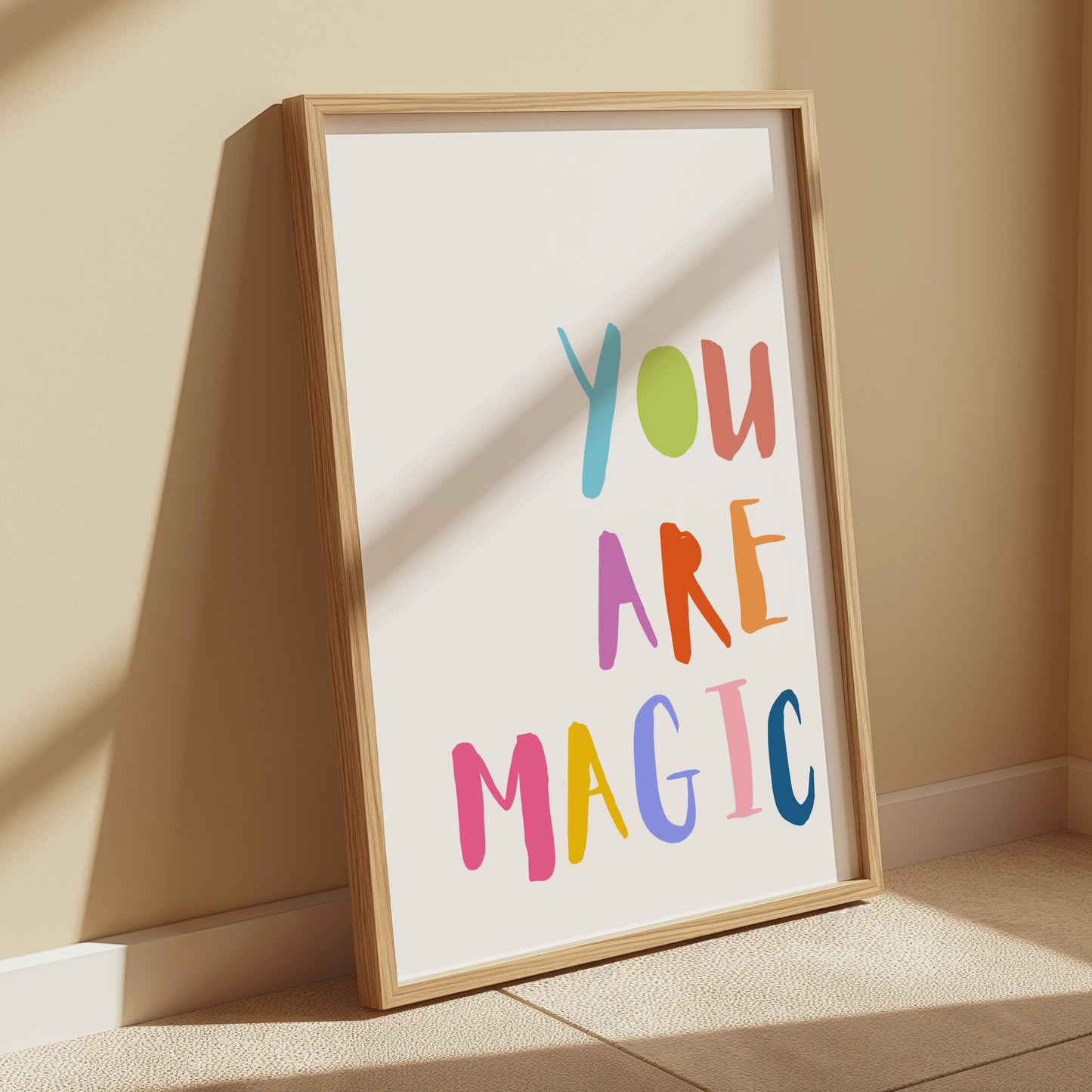 Premium Poster of You Are Magic Colorful Typography Inspirational Posters