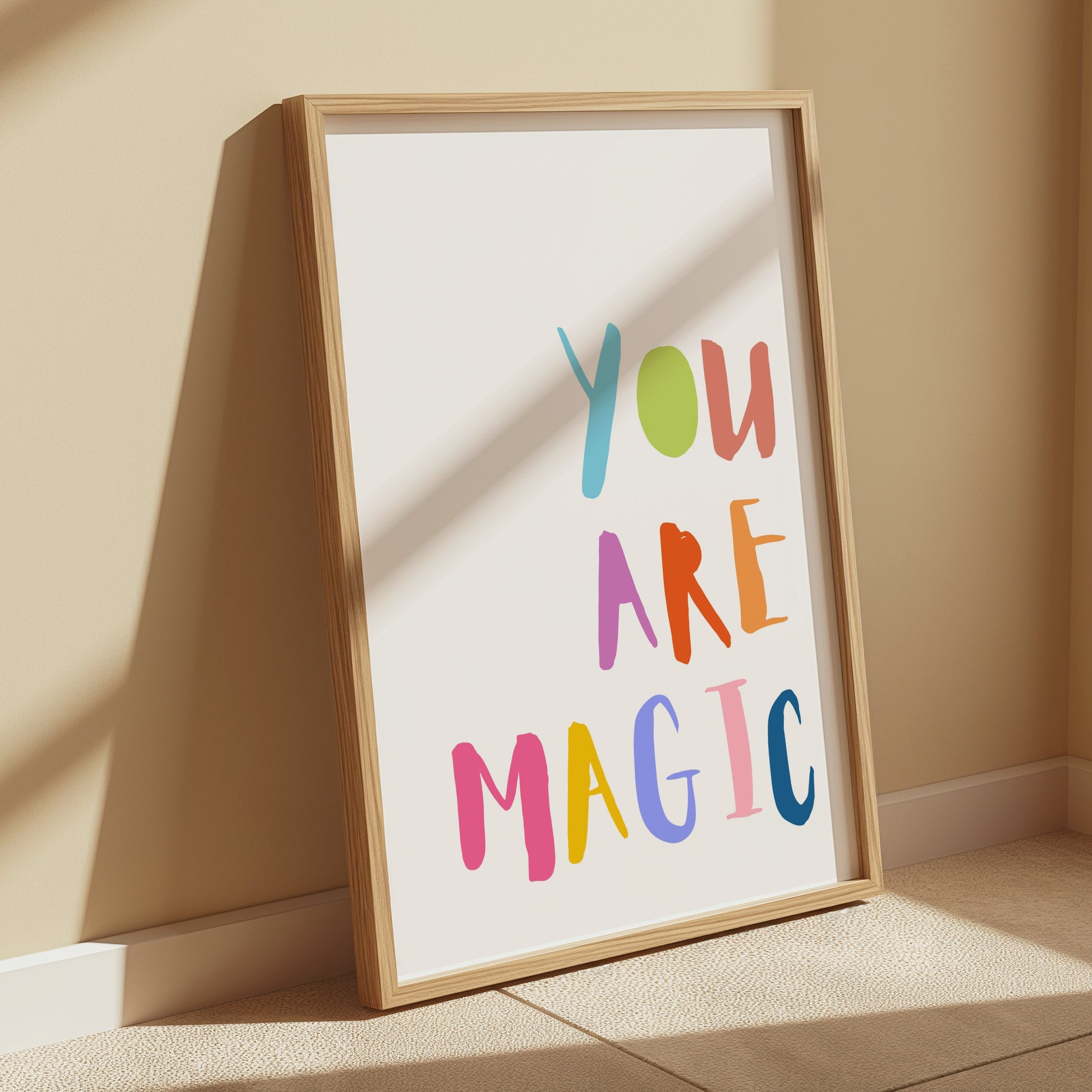 Premium Poster of You Are Magic Colorful Typography Inspirational Posters