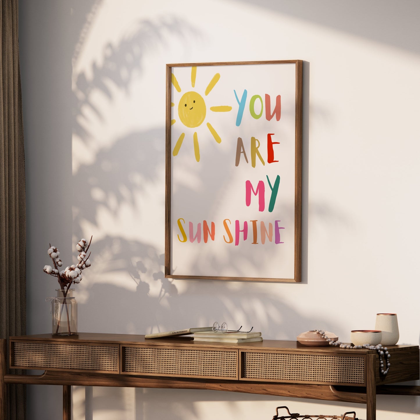 Premium Poster of You Are My Sunshine Happy Sun Mixed Colors Posters