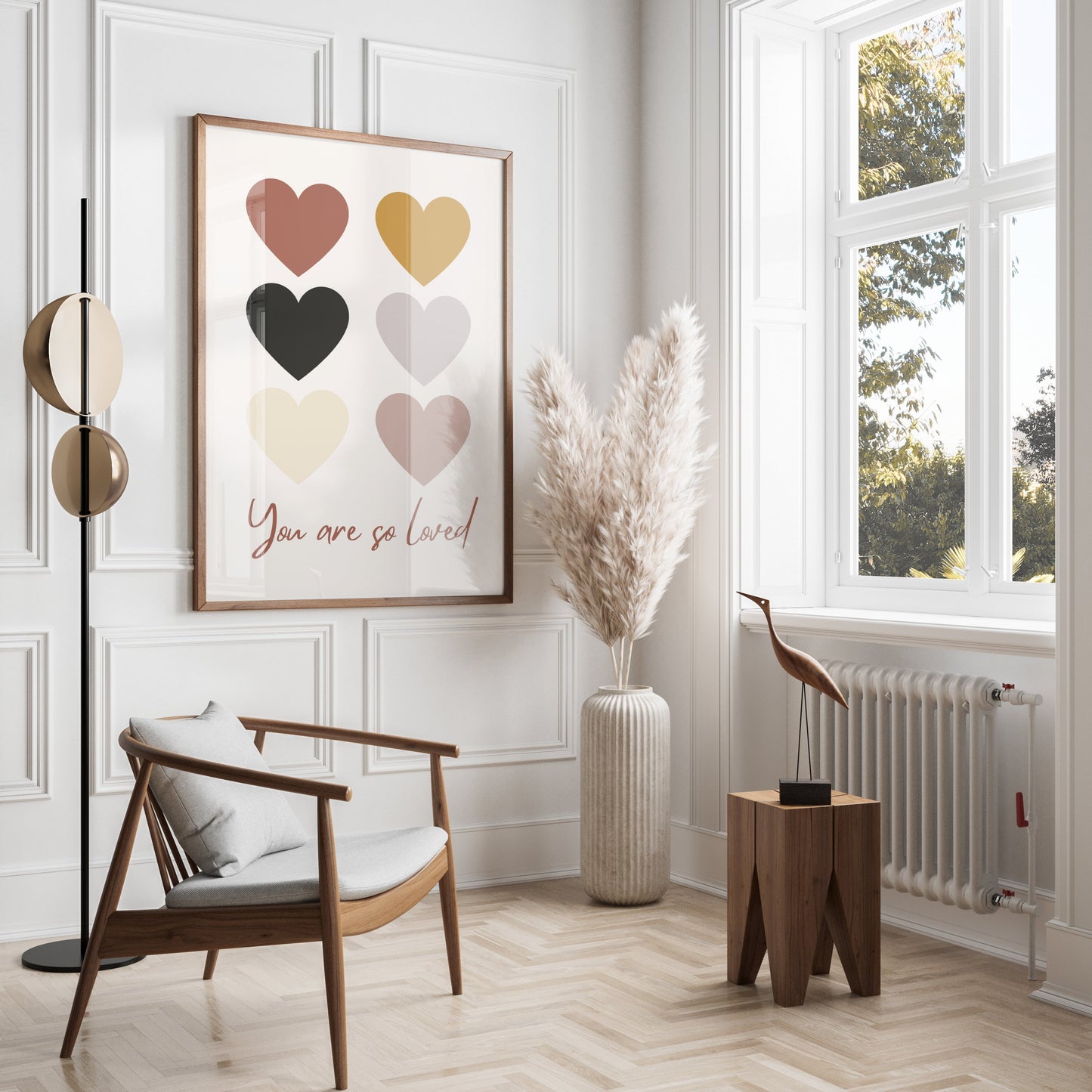 Premium Poster of You Are So Loved Heart Shape Design Posters
