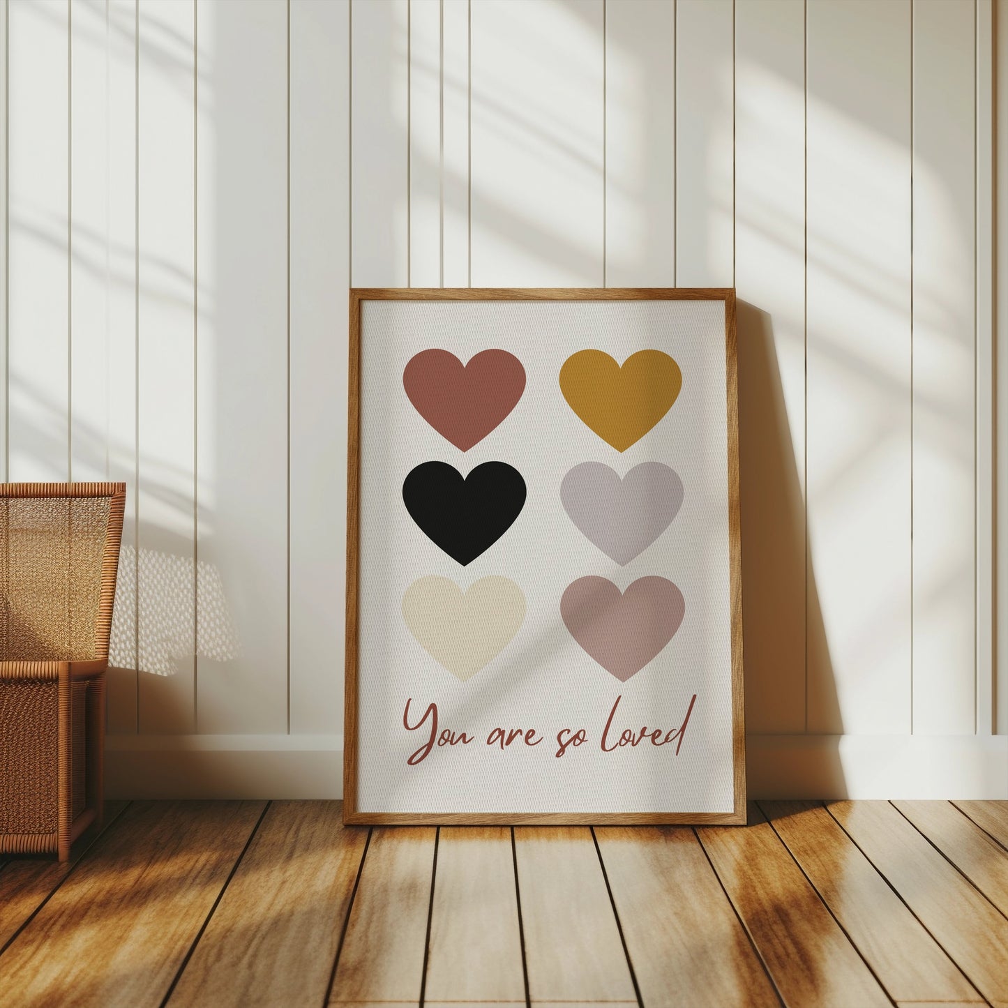 Premium Poster of You Are So Loved Heart Shape Design Posters