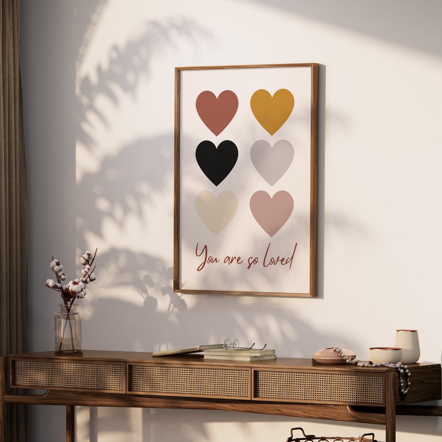 Premium Poster of You Are So Loved Heart Shape Design Posters