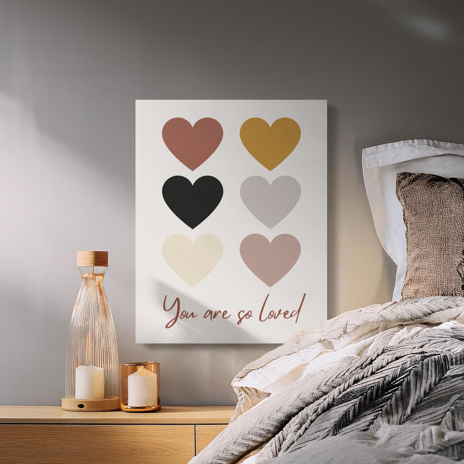 Premium Poster of You Are So Loved Nursery Wall Art Canvas Wraps