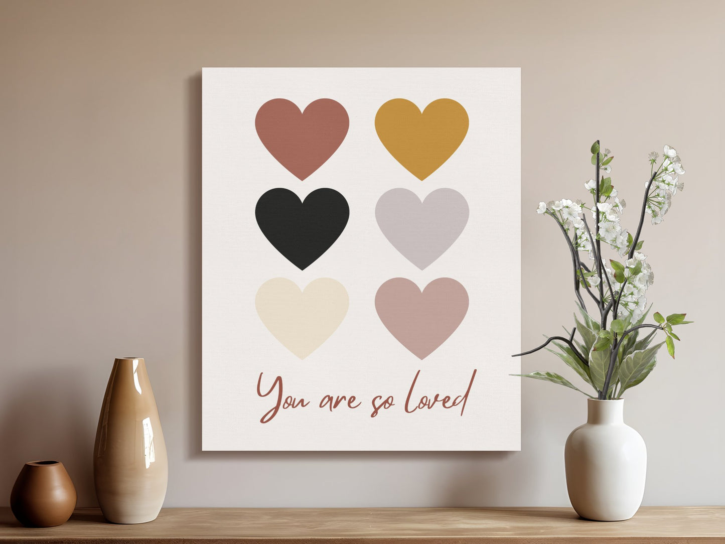 Premium Poster of You Are So Loved Nursery Wall Art Canvas Wraps
