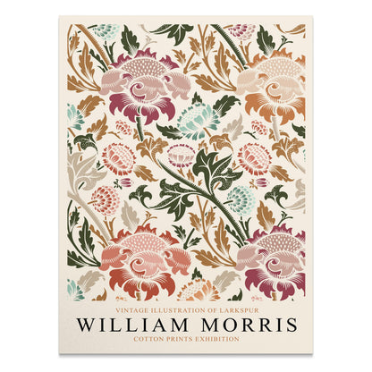 Premium Poster of William Morris Vintage Larkspur Illustration Posters