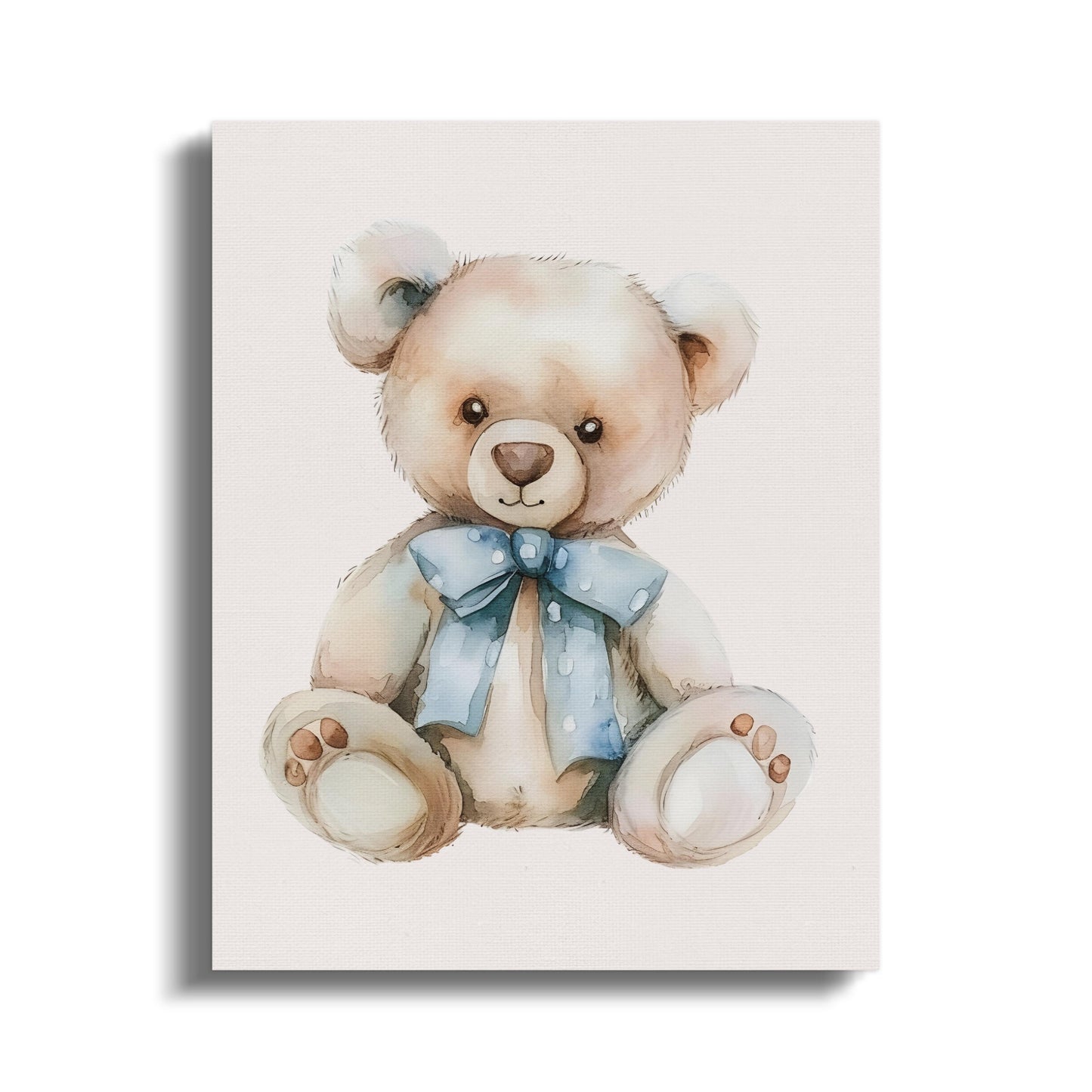 Premium Poster of Adorable Teddy Bear Nursery Wall Art Canvas Wraps
