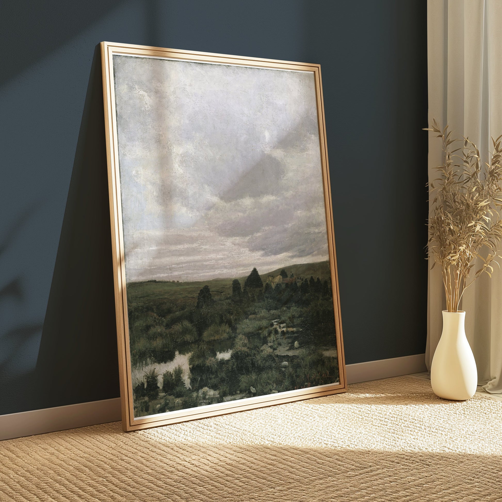 Premium Poster of Tranquil Countryside Landscape Art Print Posters