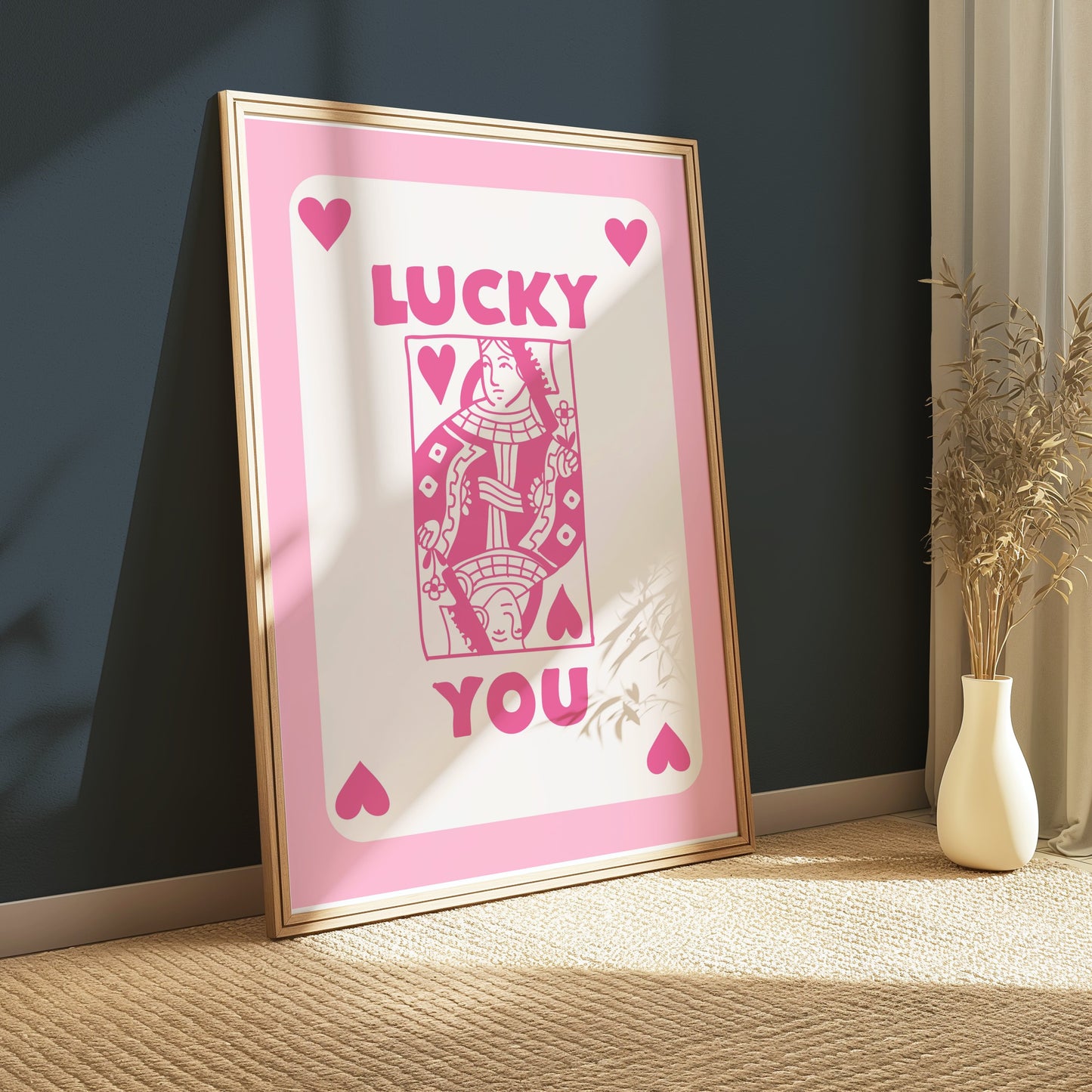 Premium Poster of Lucky You Playing Card Design Posters