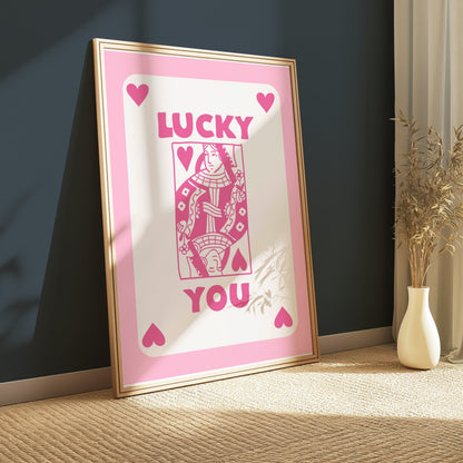 Premium Poster of Lucky You Playing Card Design Posters