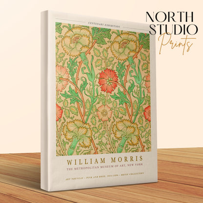 Premium Poster of William Morris Centenary Exhibition Canvas Wraps