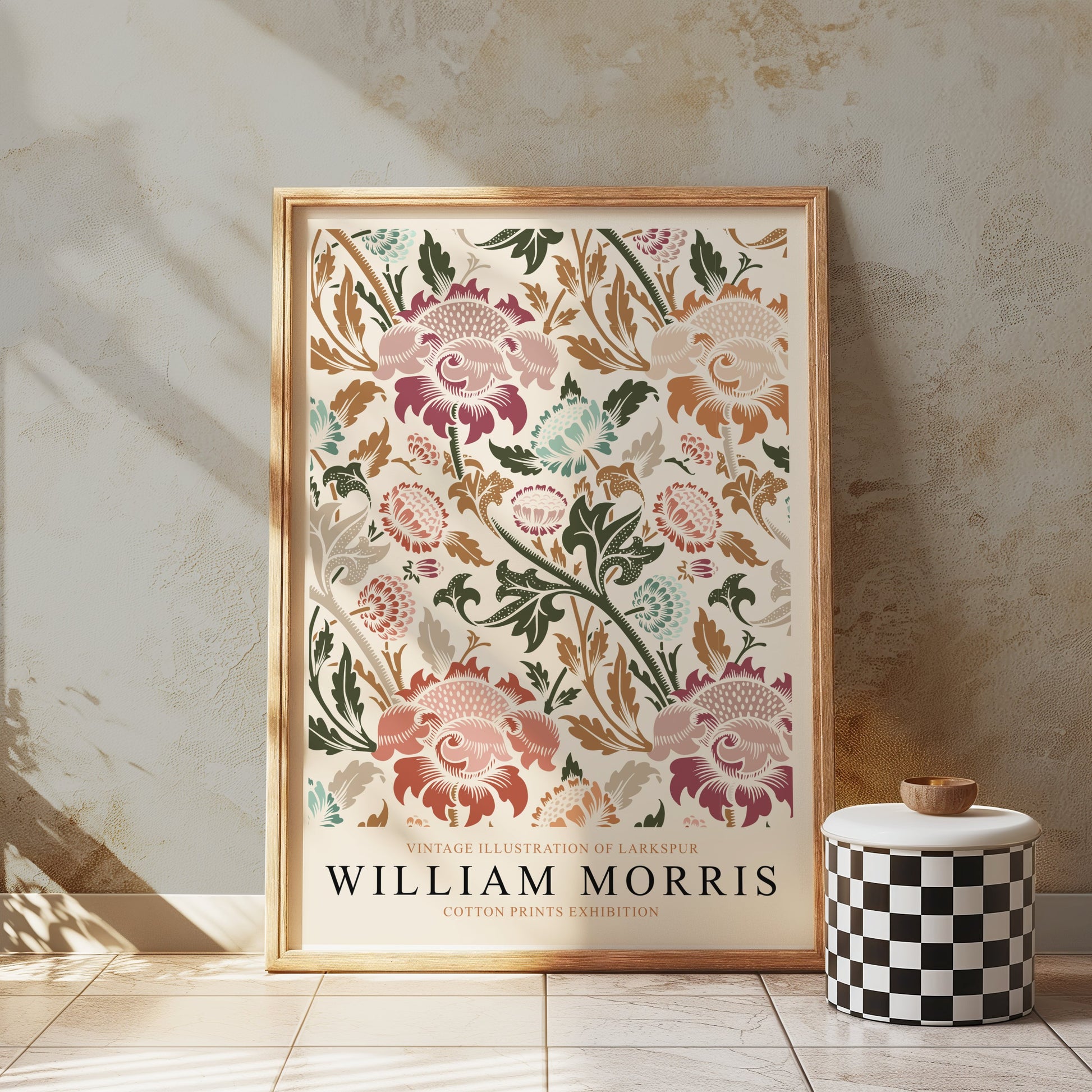 Premium Poster of William Morris Vintage Larkspur Illustration Posters