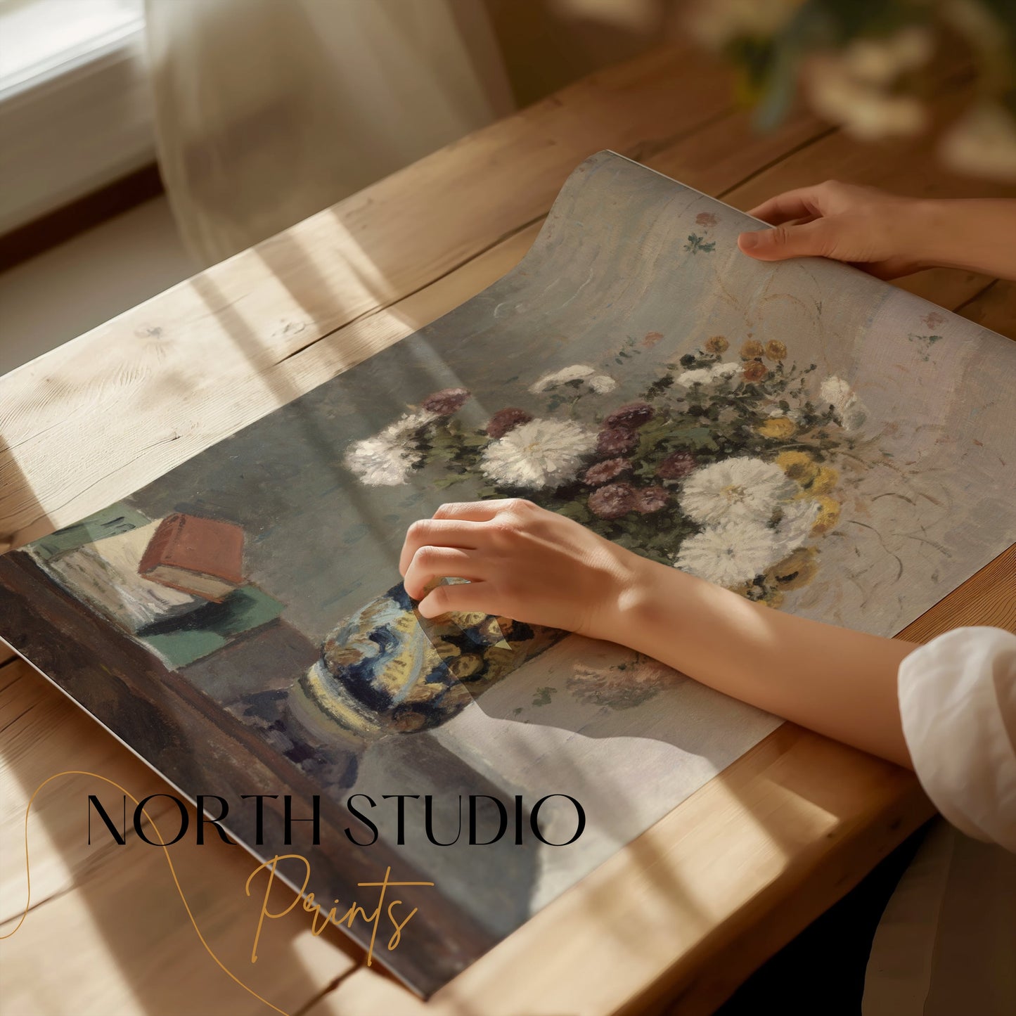 Premium Poster of Beautiful Floral Arrangement in Vase Art Print Posters