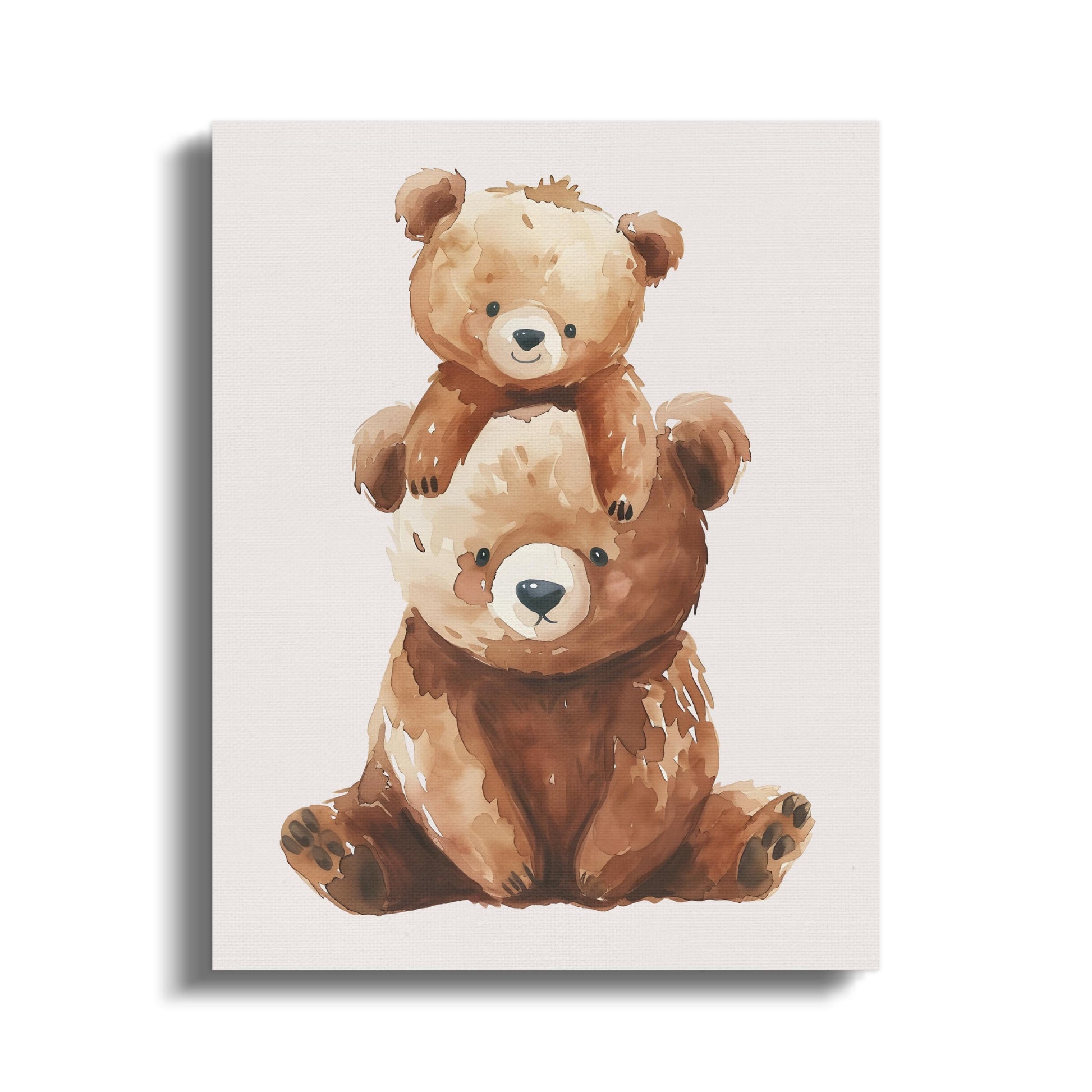 Premium Poster of Adorable Teddy Bears Nursery Wall Art Canvas Wraps