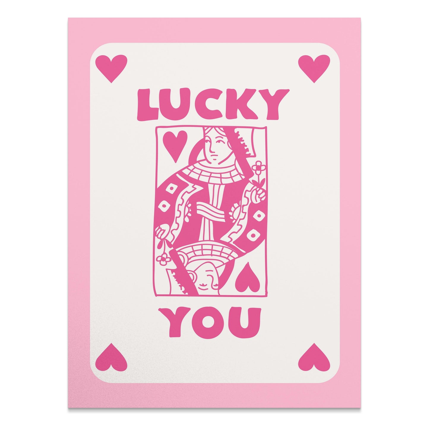 Premium Poster of Lucky You Playing Card Design Posters