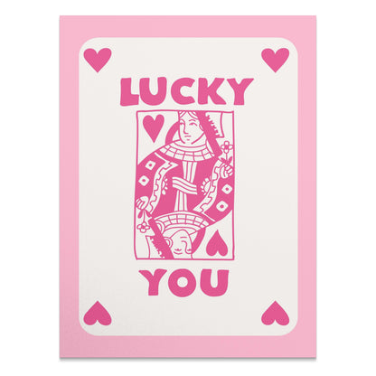 Premium Poster of Lucky You Playing Card Design Posters