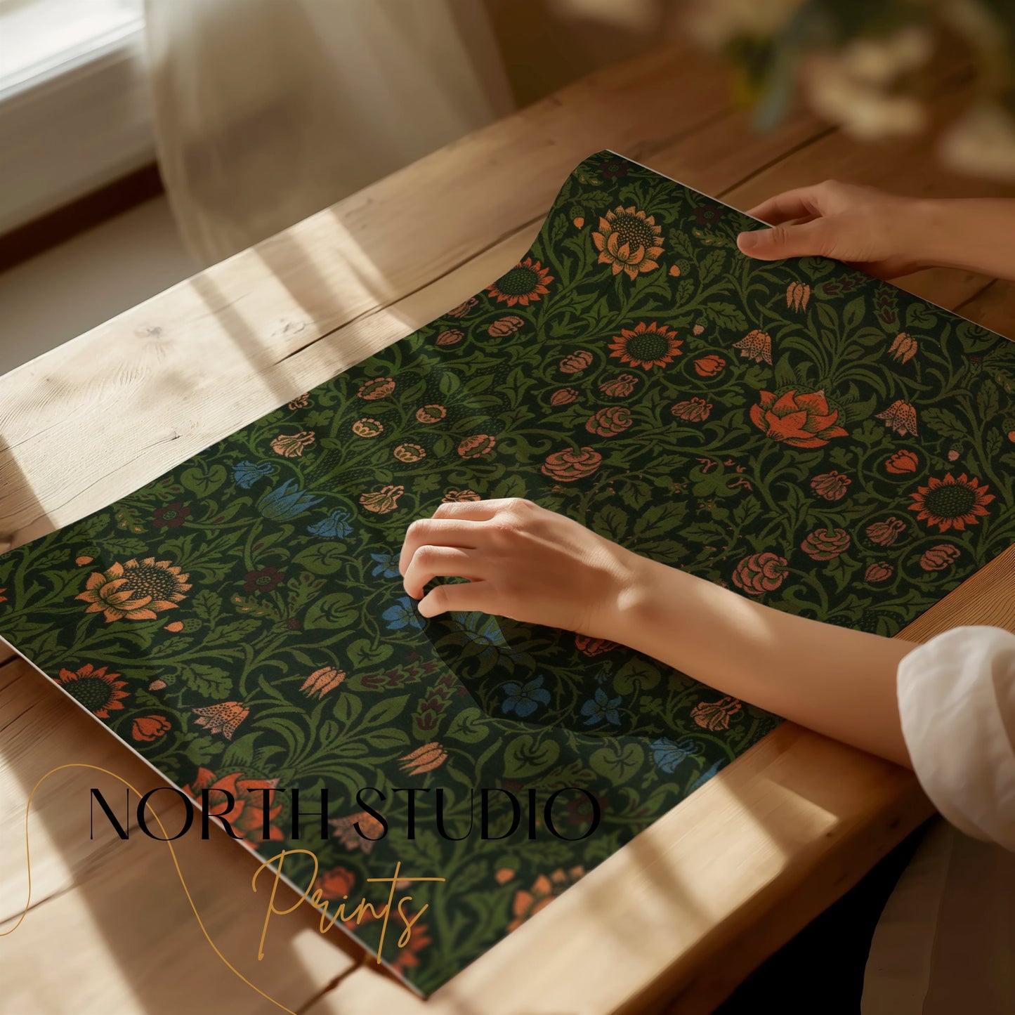 Premium Poster of William Morris Floral Pattern Vintage Style Posters