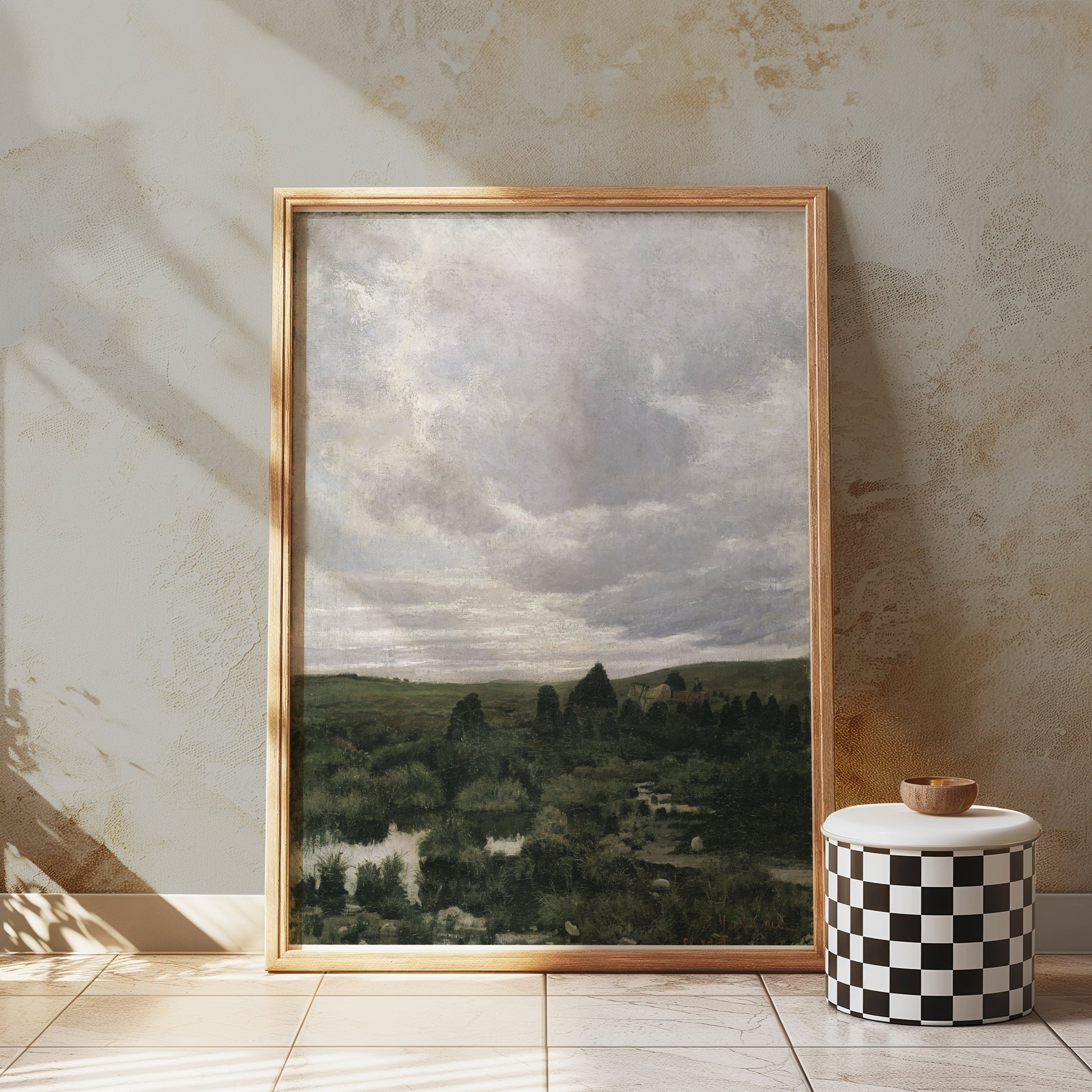 Premium Poster of Tranquil Countryside Landscape Art Print Posters