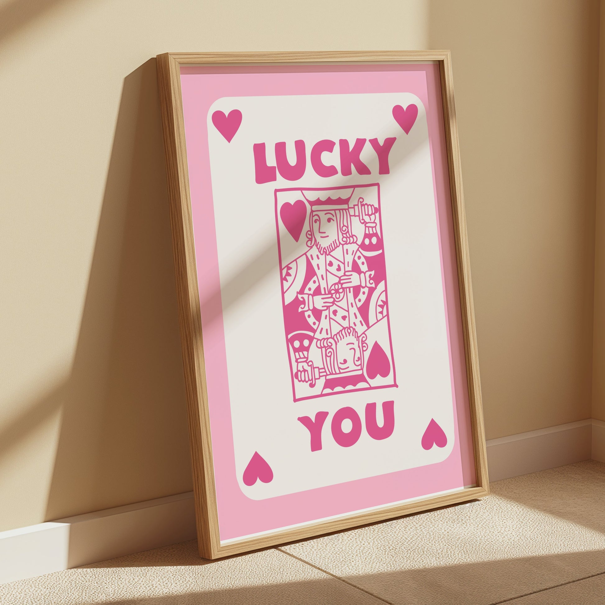 Premium Poster of Lucky You Playing Card Design Posters