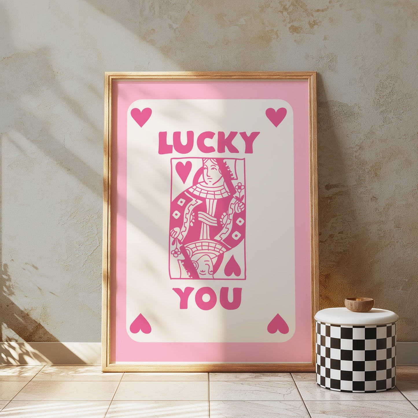 Premium Poster of Lucky You Playing Card Design Posters