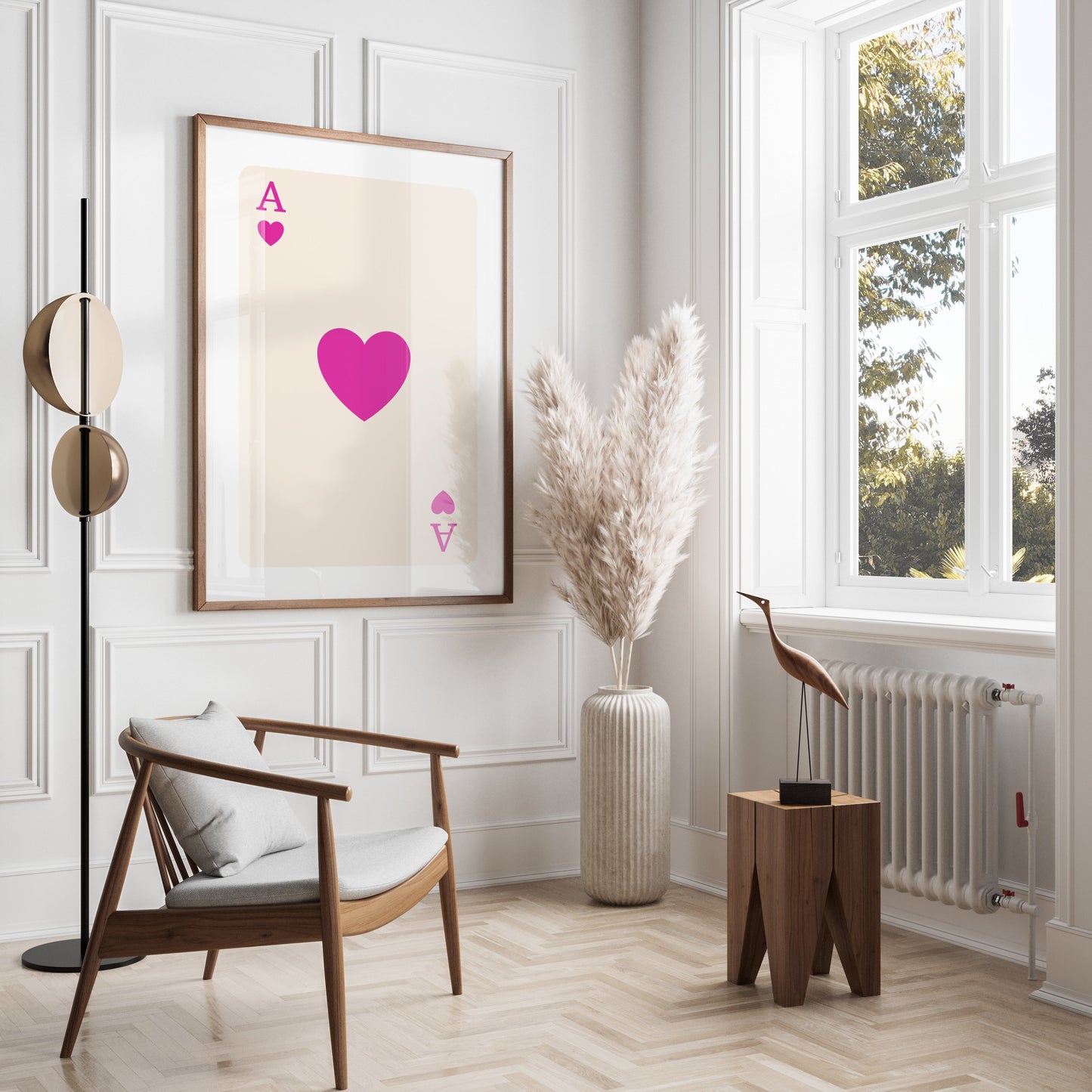 Premium Poster of Ace of Hearts Playing Card Wall Art Posters