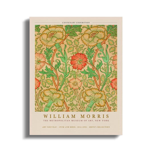Premium Poster of William Morris Centenary Exhibition Canvas Wraps